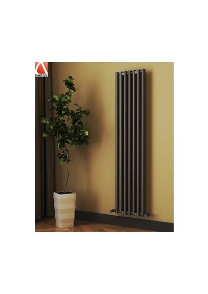 Akasya 1200X570 Beyaz 10 Dilim Beyaz Dekoratif Çelik Radyatör