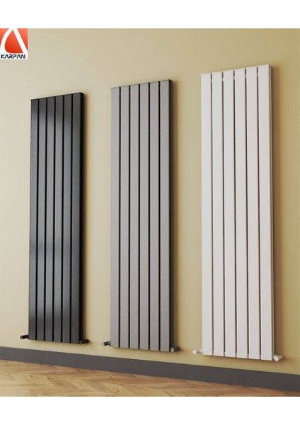 Nirvana 300X1830 23 Dilim Siyah Hibrid Dekoratif Isı Verimliliği Arttırılmış Radyatör