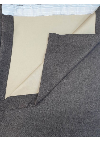 Lüks Koyu Kahverengi Blackout Keten Karartma Pilesiz Fon Perde En 500. Boy 270. modelleri