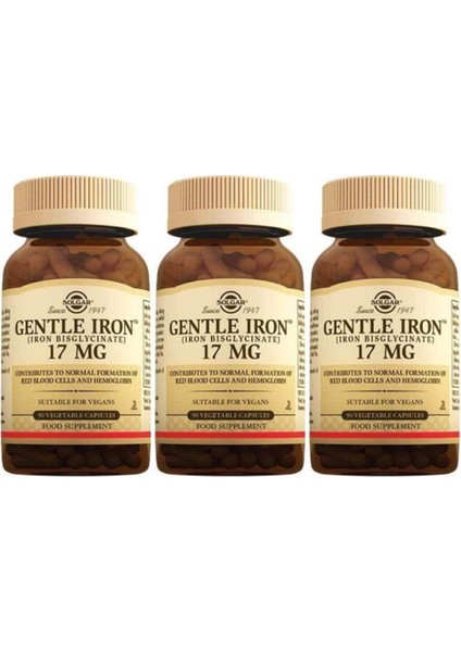 Gentle Iron 17 Mg 90 Kapsül 3 Adet