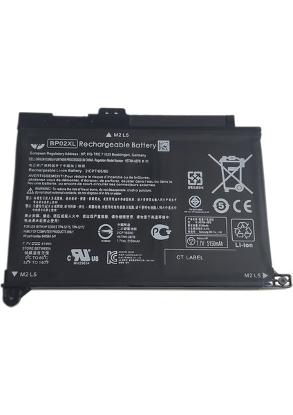 Hp BP02XL BP02041XL 7.7V 41WH 5350MAH Notebook Batarya Pil