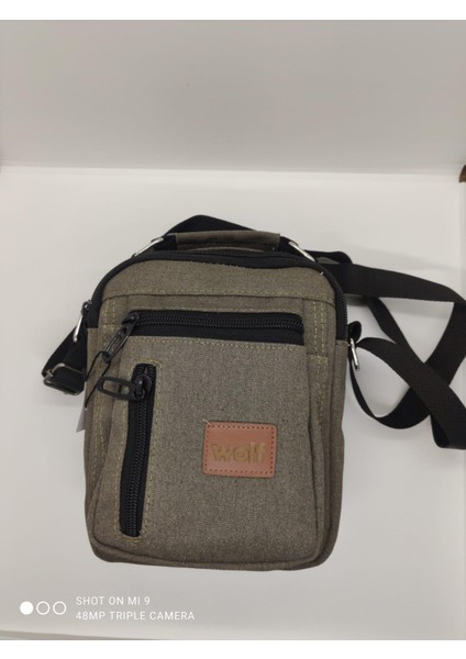 Çapraz Omuz ve El Çantası Kanvas Kumaş 4 Cepli modelleri