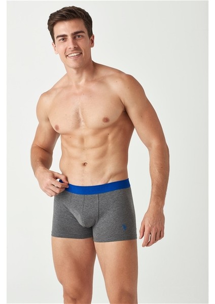 Erkek Lacivert - Antrasit Melanj 2'li Boxer 80371 modelleri