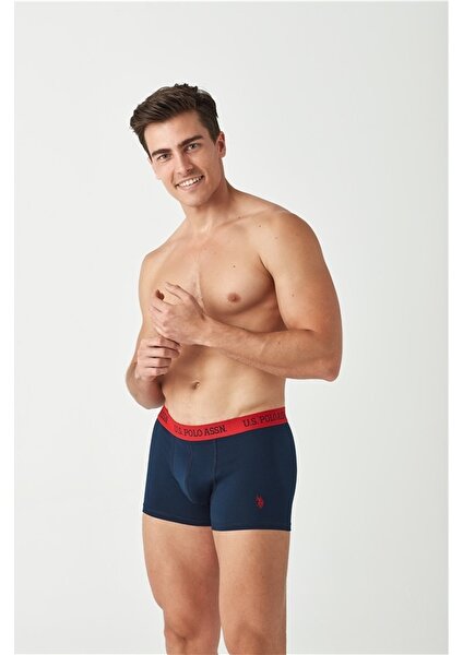 U.S. Polo Assn. Erkek Kırmızı - Lacivert 2 Li Boxer 80374