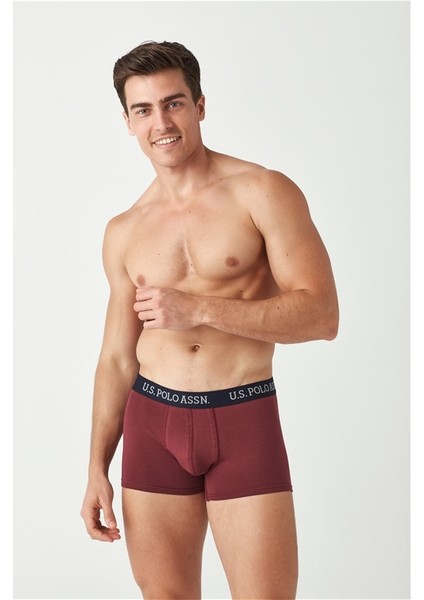 Erkek Lacivert - Baskılı - Bordo 3'lü Boxer 80454 fırsatları