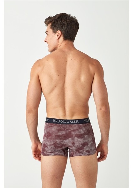 Erkek Lacivert - Baskılı - Bordo 3'lü Boxer 80454