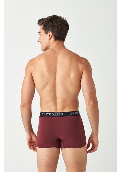 Erkek Lacivert - Baskılı - Bordo 3'lü Boxer 80454