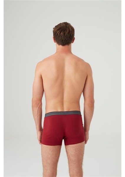 Erkek Bordo - Antrasit Melanj 2'li Boxer 80354
