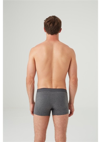 Erkek Bordo - Antrasit Melanj 2'li Boxer 80354