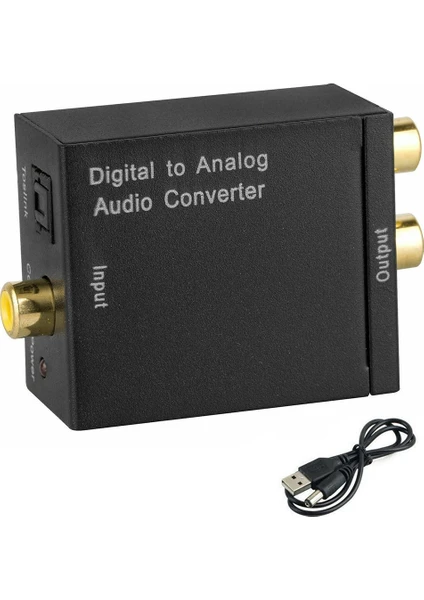 2136 Dijital To Analog Optik Ses Tos Çevirici Dönüştürücü Adaptör