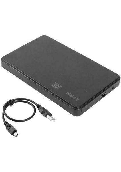 2152 USB 2.5 Sata HDD Harddisk Kutusu Slim - Harici HDD Hard Disk Kutusu - Kılıflı - Vidasız Montaj