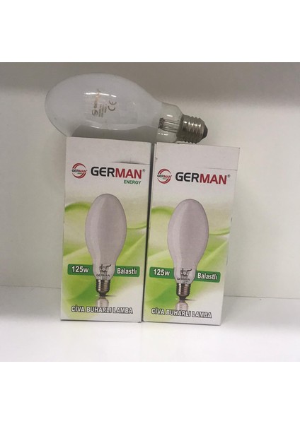 German 125W Balastlı Civa Buharlı Lamba