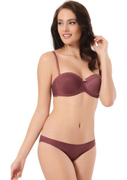 4615 Dolgulu Dantel Detaylı Sütyen Takım