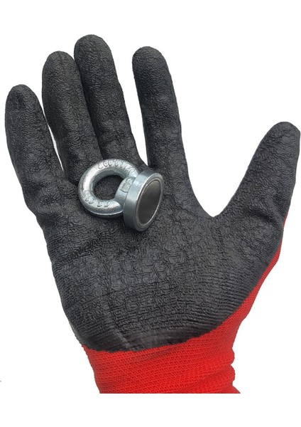 Ø32 mm Çapında Balıkçı Mıknatısı - Halkalı Mıknatıs - 15-30 kg Çekme Gücü