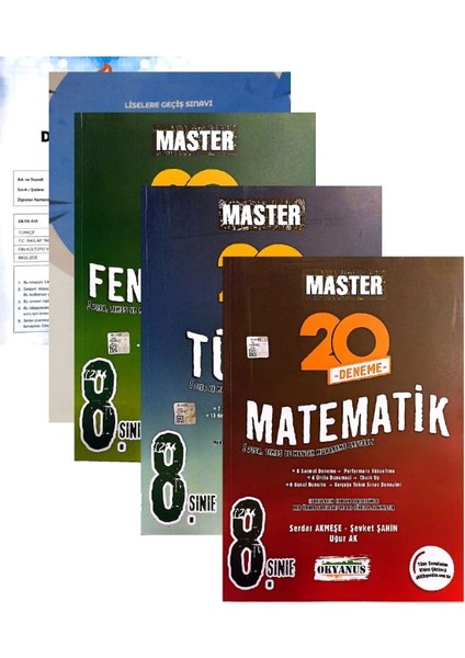 8. Sınıf Matematik+Fen+Türkçe Deneme-Yeni-(Muba+Aydın Denemeli)