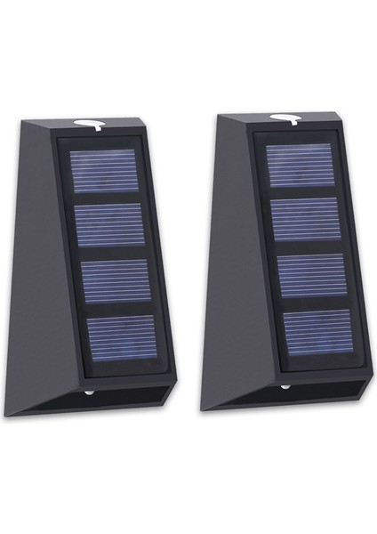2 Adet Güneş Enerjili Bahçe Lambası - Beyaz (Yurt Dışından)