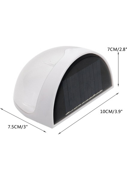 Güneş Enerjili Duvara Monte Bahçe Lambası - Beyaz (Yurt Dışından) modelleri