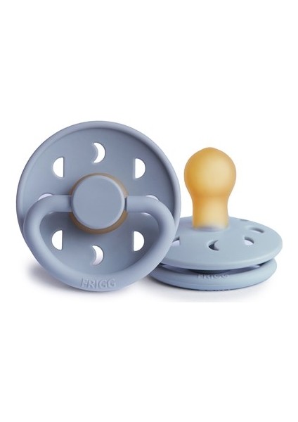 Frıgg Moon Phase Kauçuk Emzik - Powder Blue 0-6 Ay