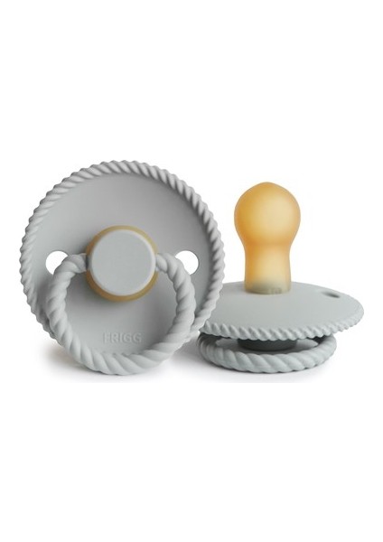 Frıgg Rope Kauçuk Emzik - Silver Gray 0-6 Ay