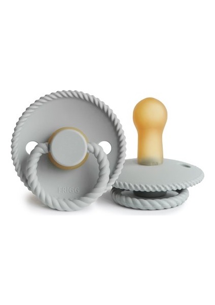 Frıgg Rope Kauçuk Emzik - Silver Gray 0-6 Ay