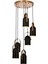 AV-60349-6ET Siyah/Eskitme Boyalı/Kaplama Modern Avize E27 Metal 40cm 1