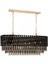 AV-60354-120X40BSY Siyah Boyalı Klasik Avize E27 Metal Cam 120x40cm 1