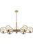 AV-60344-8E-YM Eskitme Kaplama Modern Avize E14 Metal Cam 120x40cm 1