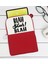 Gift Blah Blah Blah Tasarımlı Taşınabilir Koruyucu Tablet Kılıfı & Organizer Çanta - Kırmızı-1 1