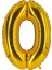 100 cm Rakam Balon 0123456789 Yaş Gold 1