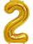 100 cm Rakam Balon 0123456789 Yaş Gold 1