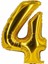 100 cm Rakam Balon 0123456789 Yaş Gold 1