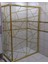 Özelduş 90X90 cm 5 mm Gold Şerit Seffaf Cam, Gold Profil Köşe Açılır.. 1