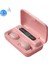 F9 - 5c 4 Bar Işık - Dijital Ekran Macaron Bluetooth Kulaklık Pembe (Yurt Dışından) 5