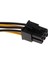 Pcı-E 6-Pin Ila 8-Pin Y Splitter Kollu Uzatma Güç Kablosu Modding Kablosu 0.7m(Yurt Dışından) 3