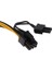 Pcı-E 6-Pin Ila 8-Pin Y Splitter Kollu Uzatma Güç Kablosu Modding Kablosu 0.7m(Yurt Dışından) 4