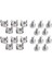 10PACK Lot -M6 * 16 Raf Montaj Kafesi Somun ve Vida W / Washer -Square Klips Sunucusu 2