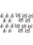 10PACK Lot -M6 * 16 Raf Montaj Kafesi Somun ve Vida W / Washer -Square Klips Sunucusu 5