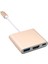 Tip C USB 3.1 Usb-C 4K HDMI Usb3.0 Adaptörü MacBook Altın Için 1 Hub 4