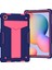 Samsung Galaxy Tab A7 10.4 (2020) T-Şekilli Tutucu Kılıf Donanma+Gül Kırmızı (Yurt Dışından) 1