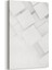 10446D Beyaz Kabartma Görseli Dikey Kanvas Tablo 1