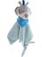 Peluş Battaniye Diş Çıkarma Güvenlik Etiketi Bebek Güvenliği Battaniye Mavi Köpek (Yurt Dışından) 1