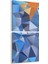 10060K2D Abstract Görsel Kare 2'li Dikey Kanvas Tablo 1