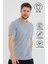 Basic Erkek Bisiklet Yaka Slim Fit Kısa Kollu T-Shirt 5