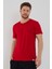 Basic Erkek Bisiklet Yaka Slim Fit Kısa Kollu T-Shirt 3