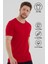 Basic Erkek Bisiklet Yaka Slim Fit Kısa Kollu T-Shirt 5