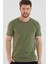 Basic Erkek Bisiklet Yaka Slim Fit Kısa Kollu T-Shirt 1