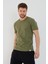 Basic Erkek Bisiklet Yaka Slim Fit Kısa Kollu T-Shirt 3