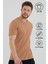 Basic Erkek Bisiklet Yaka Slim Fit Kısa Kollu T-Shirt 5
