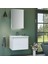 Likya 60 cm Mdf Mat Beyaz Banyo Dolabı Alt Modül ve Lavabo 2