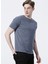 Gri Erkek Slim Fit Modal T-Shirt ROMEO-O 1